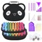 Diamond Painting Storage Containers,120 Slots Diamond Art Accessories, 5D Diamond Painting Kits with Tools for Jewelry Bead Rhinestones Organizer (120-Black)